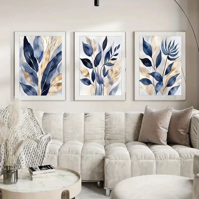 Quadro flor azul