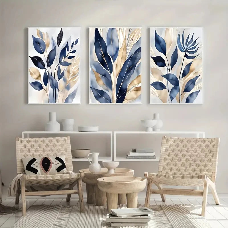 Quadro flor azul